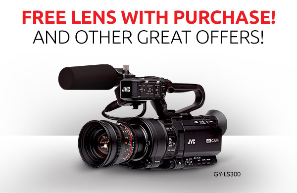 JVC GY-LS300: FREE lens with purchase! And other great offers!
