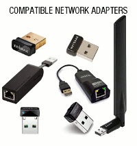  Adaptadores de red compatibles 