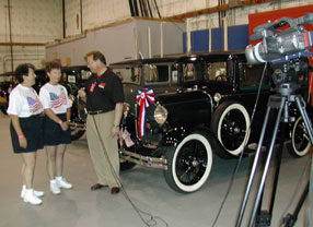 Antique cars exhibit